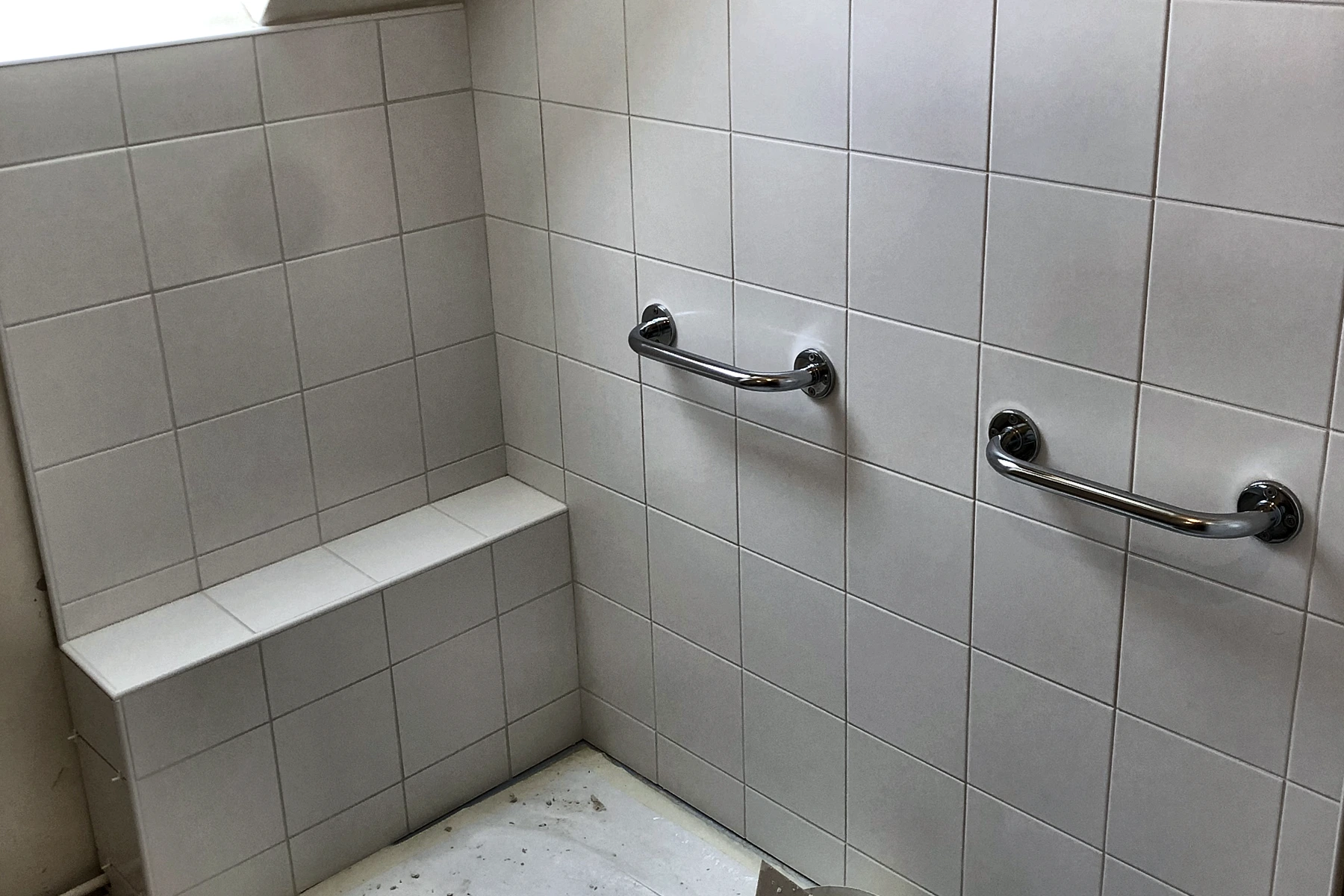 Création d’une douche carrelée