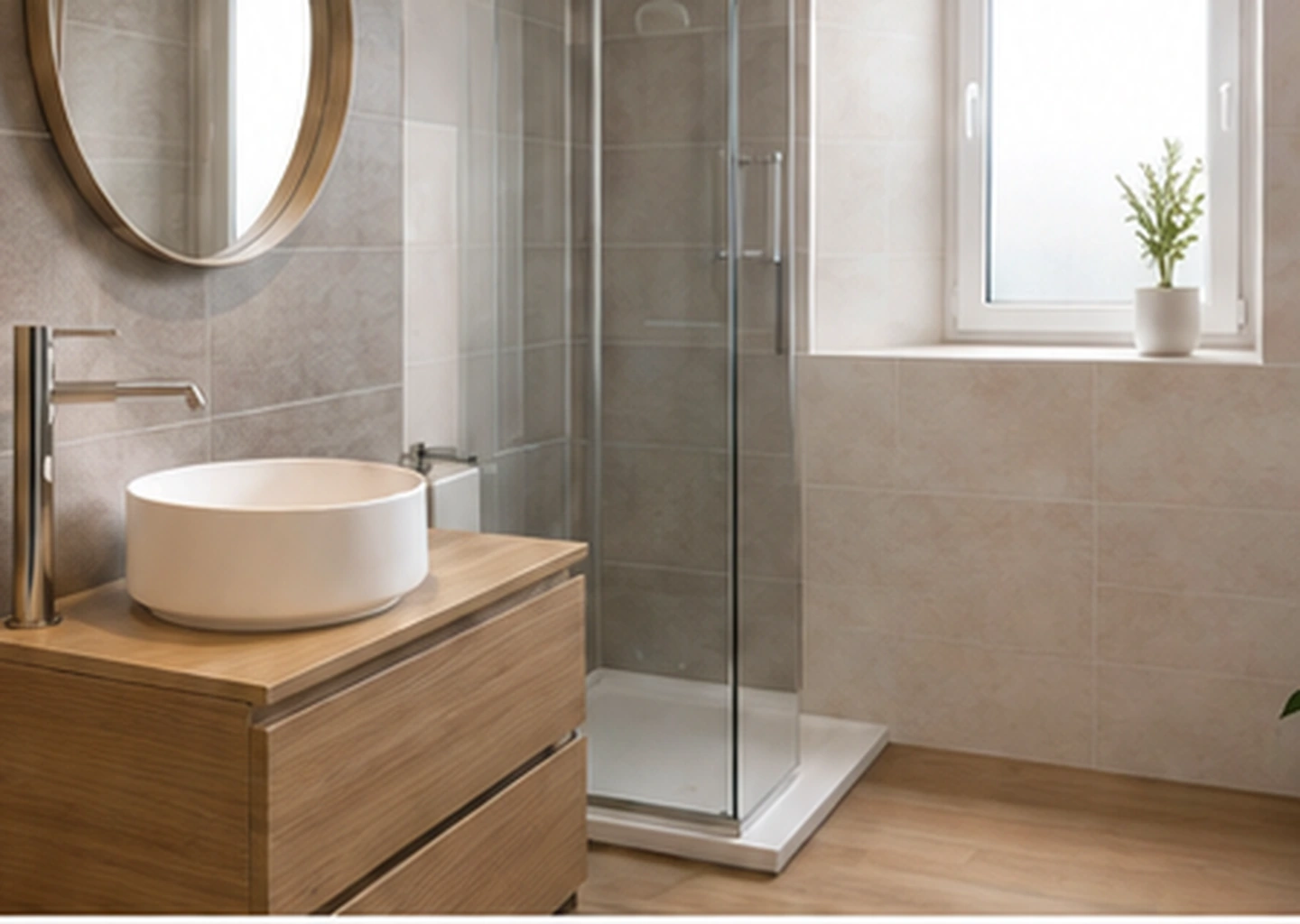 Exemple de réalisation de salle de bain par Kerlan Plomberie — Pays Bigouden