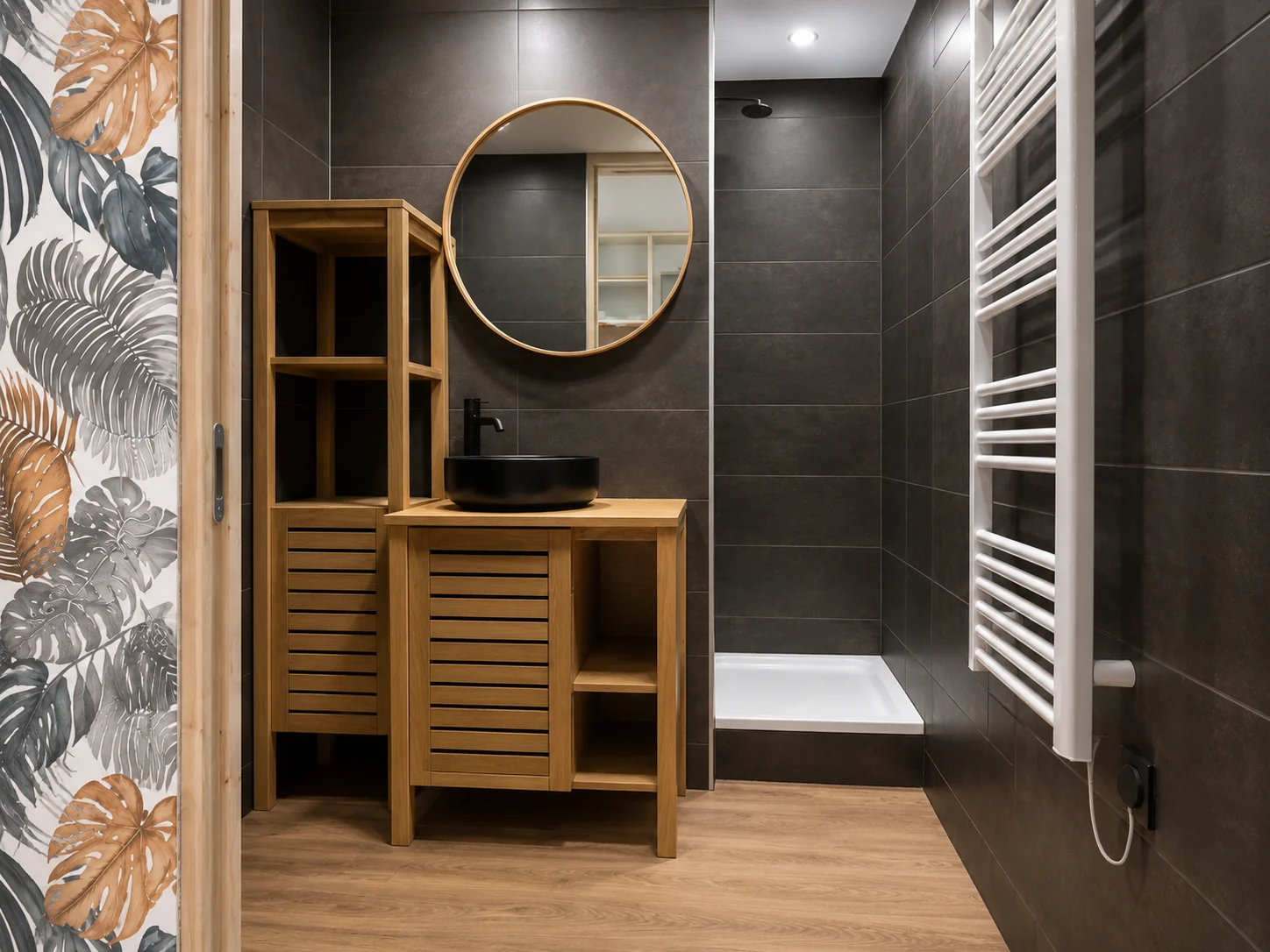 Exemple de réalisation de salle de bain par Kerlan Plomberie — Quimper
